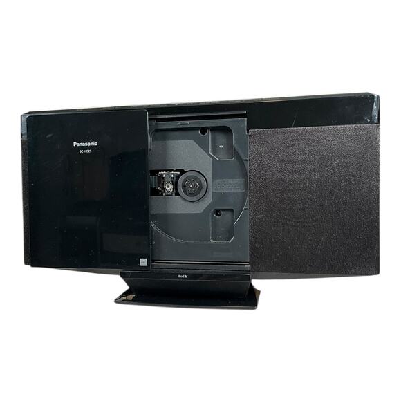 Panasonic SC-HE25 Single CD Player, IPOD Deck w/MP3, AM/FM Receiver Slim Vertica - Picture 5 of 14